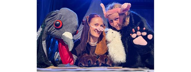 karaktärer från pjäsen Morrhåringar. 