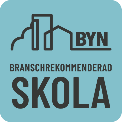 BRS Sågbäcksgymnasiets Byggprogram är branschrekommenderat av BYN.