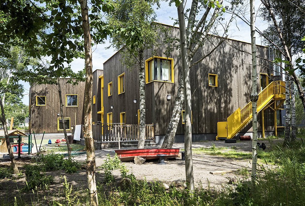 Exteriör på förskolan Solängen. Foto: Håkan Lindgren