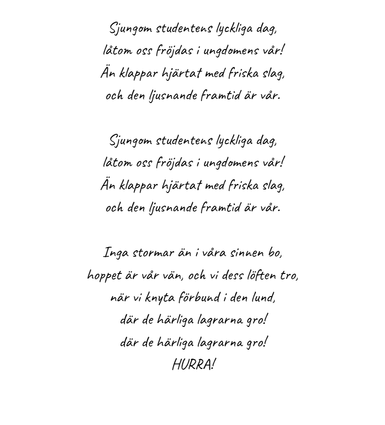 Studentsången.