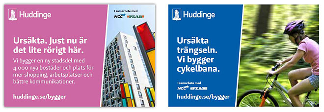 Byggskyltar med bild
