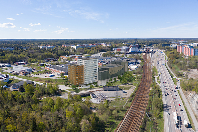 Vision över hur bebyggelsen kan se ut.