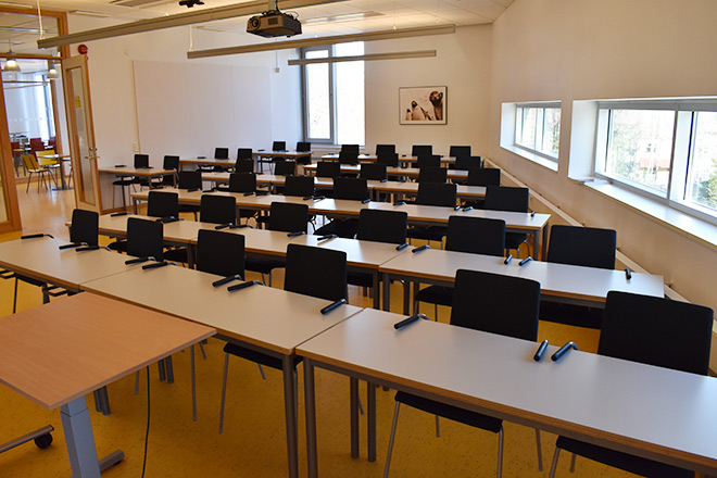 Konferenslokal Sorbonne.