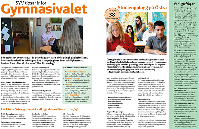 SYV uppslaget från katalogen 2023-24.