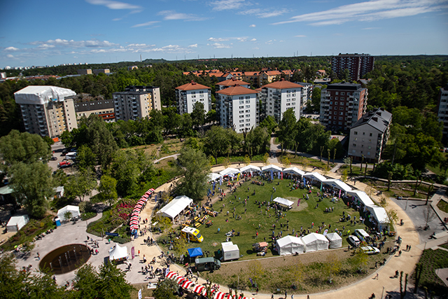 Översikt över Sjödalsparken