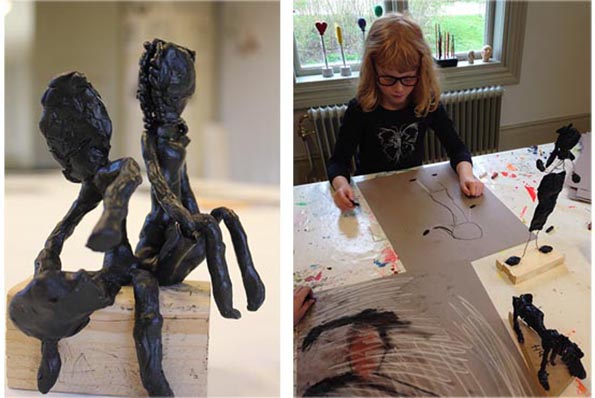 Vaxskulptur.