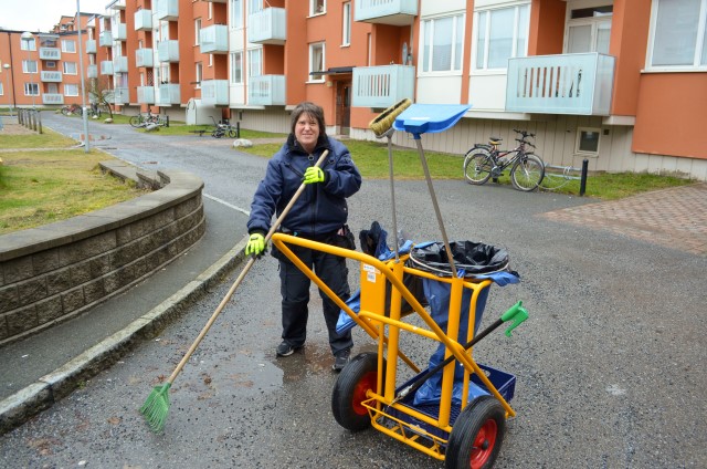 Deltagare i park.